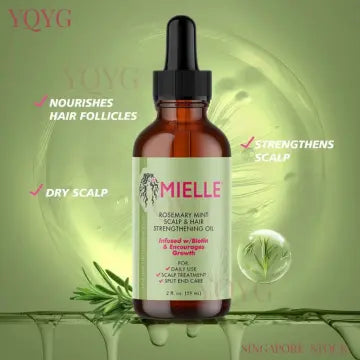 Mielle Organics Rosemary Mint Scalp & Hair Strengthening Oil with Biotin for Hair Growth