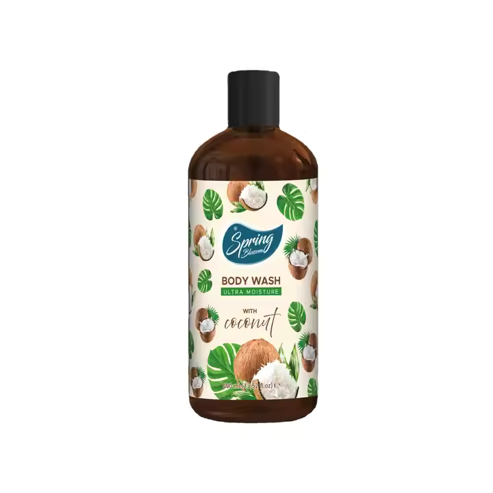 Spring Blossom Body Wash Wholesale Refreshing Factory Coconut Oil 400 ml Ultra Moisture Private Label